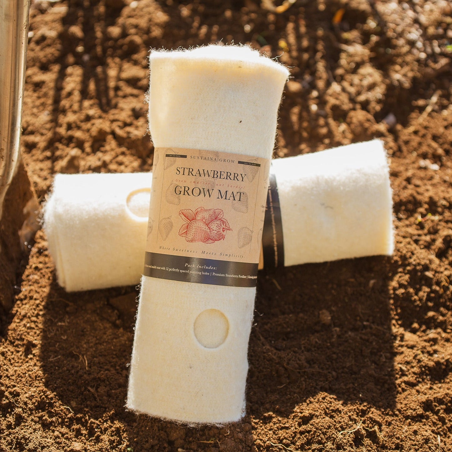 Winter Garden Essentials Bundle, Frost Cloth, Strawberry Grow Mat & Square Meter Grow Mat