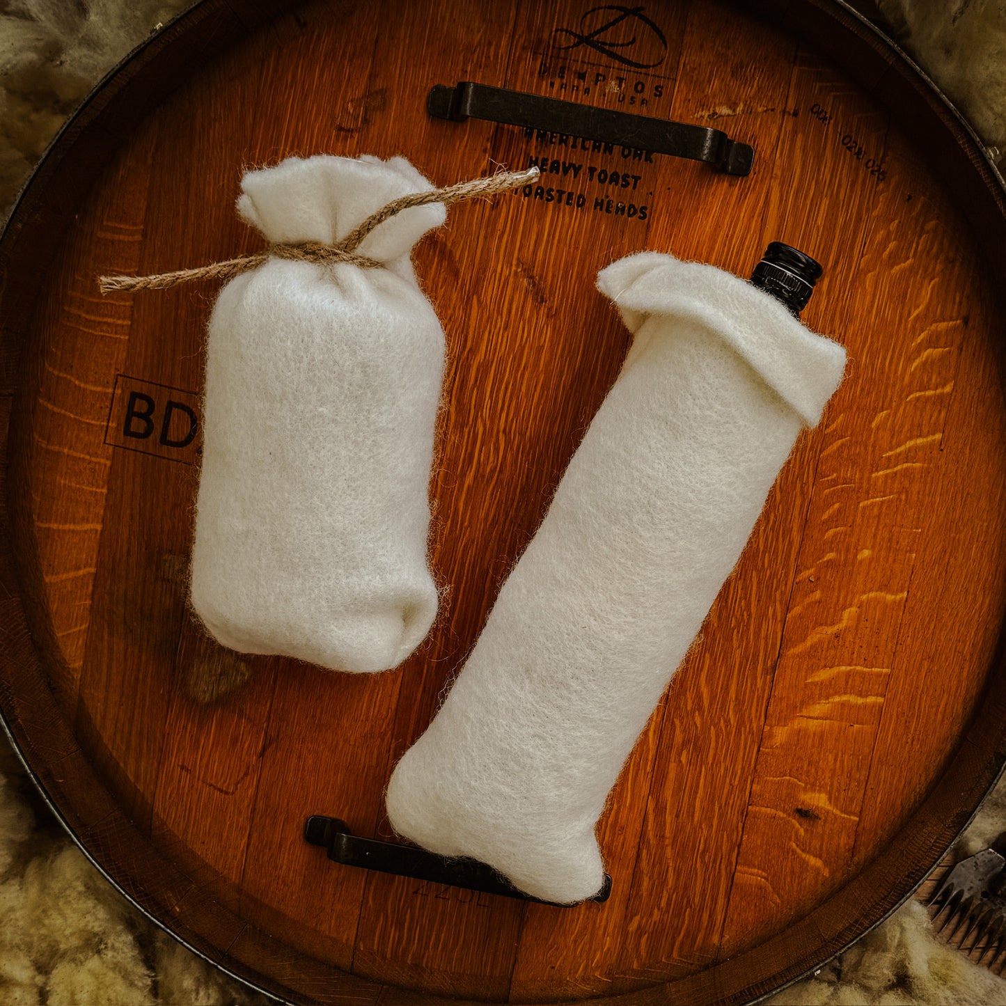 NZ Wool Wine Bottle Sleeve