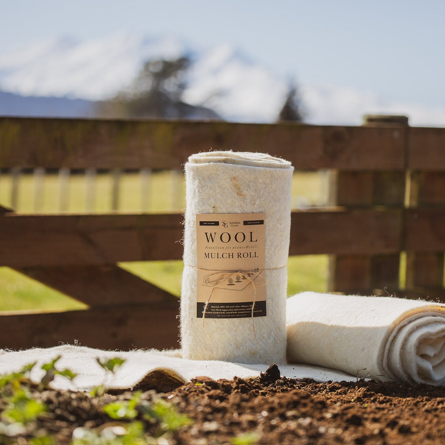 wool mulch for the garden