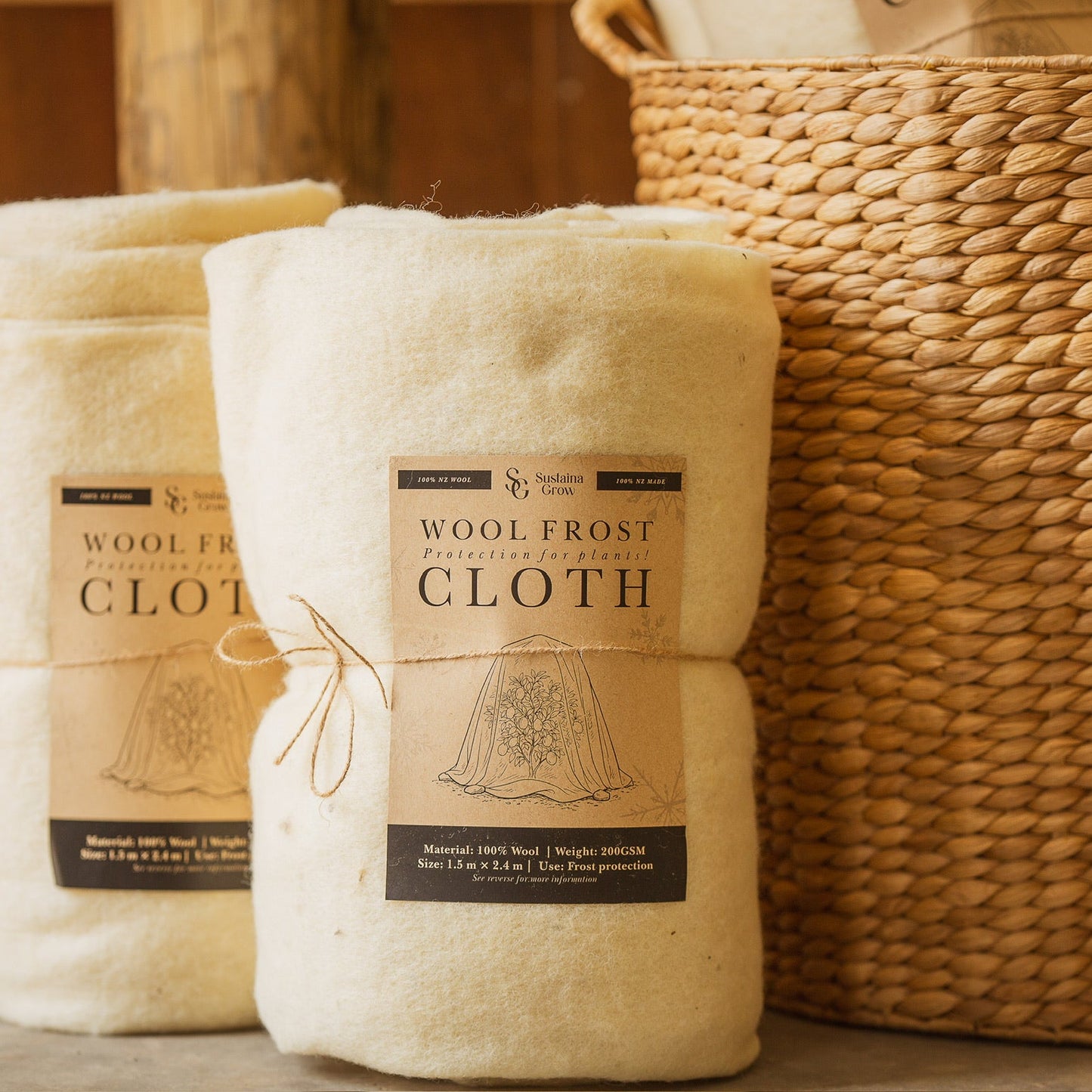 Winter Garden Essentials Bundle, Frost Cloth, Strawberry Grow Mat & Square Meter Grow Mat