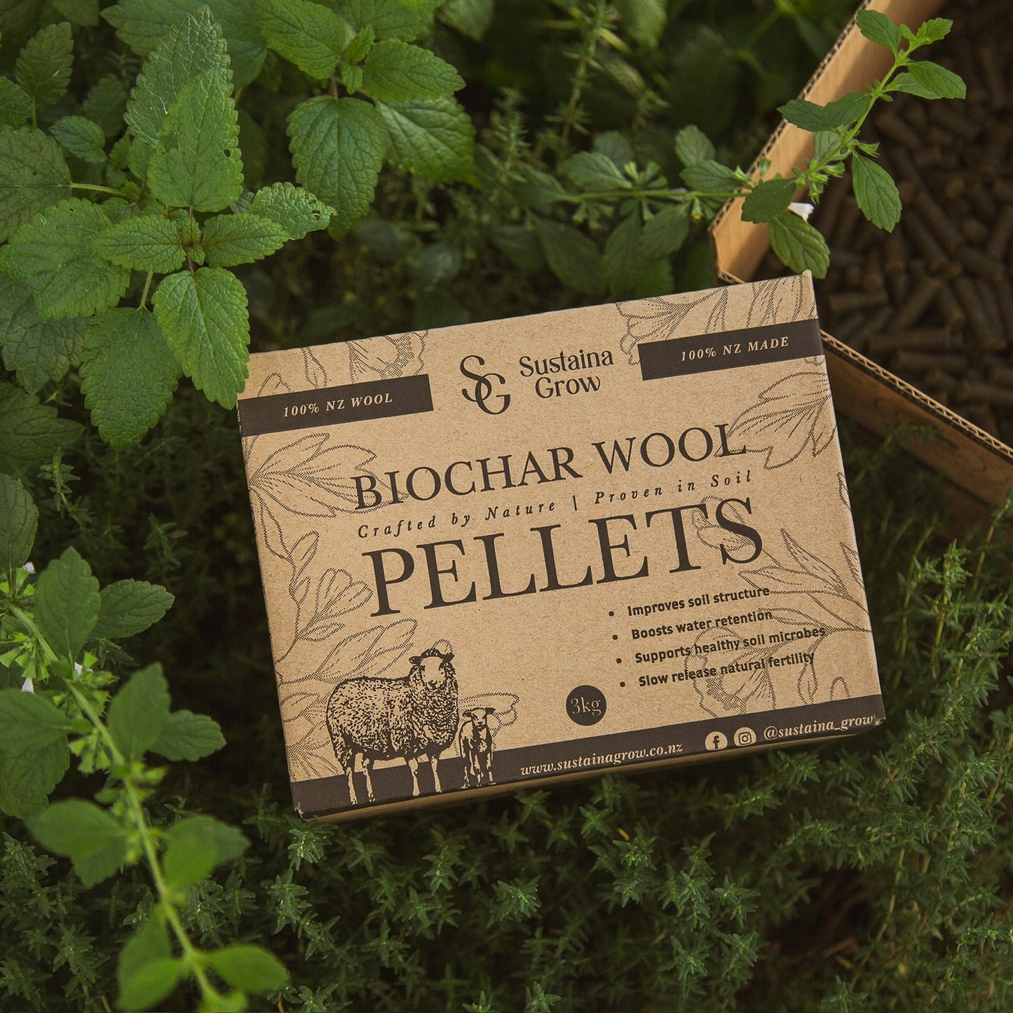 Biochar Wool Pellets 