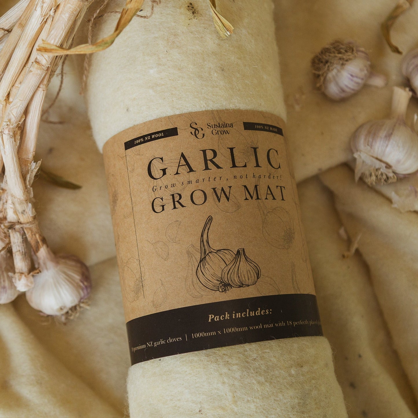 Garlic Grow Mat – Grow Smarter, Not Harder! (Garlic Included)