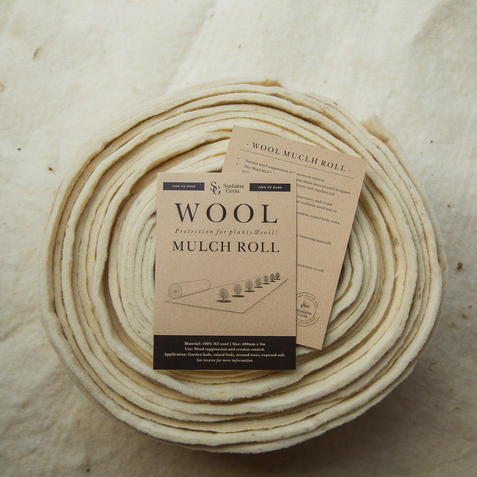 home garden wool mulch 