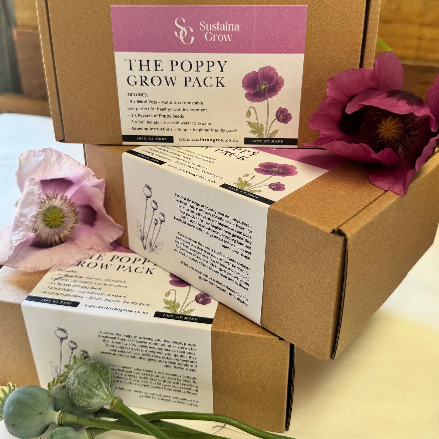 The Wool Poppy Grow Pack 