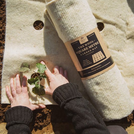 wool square meter garden mulch mat 