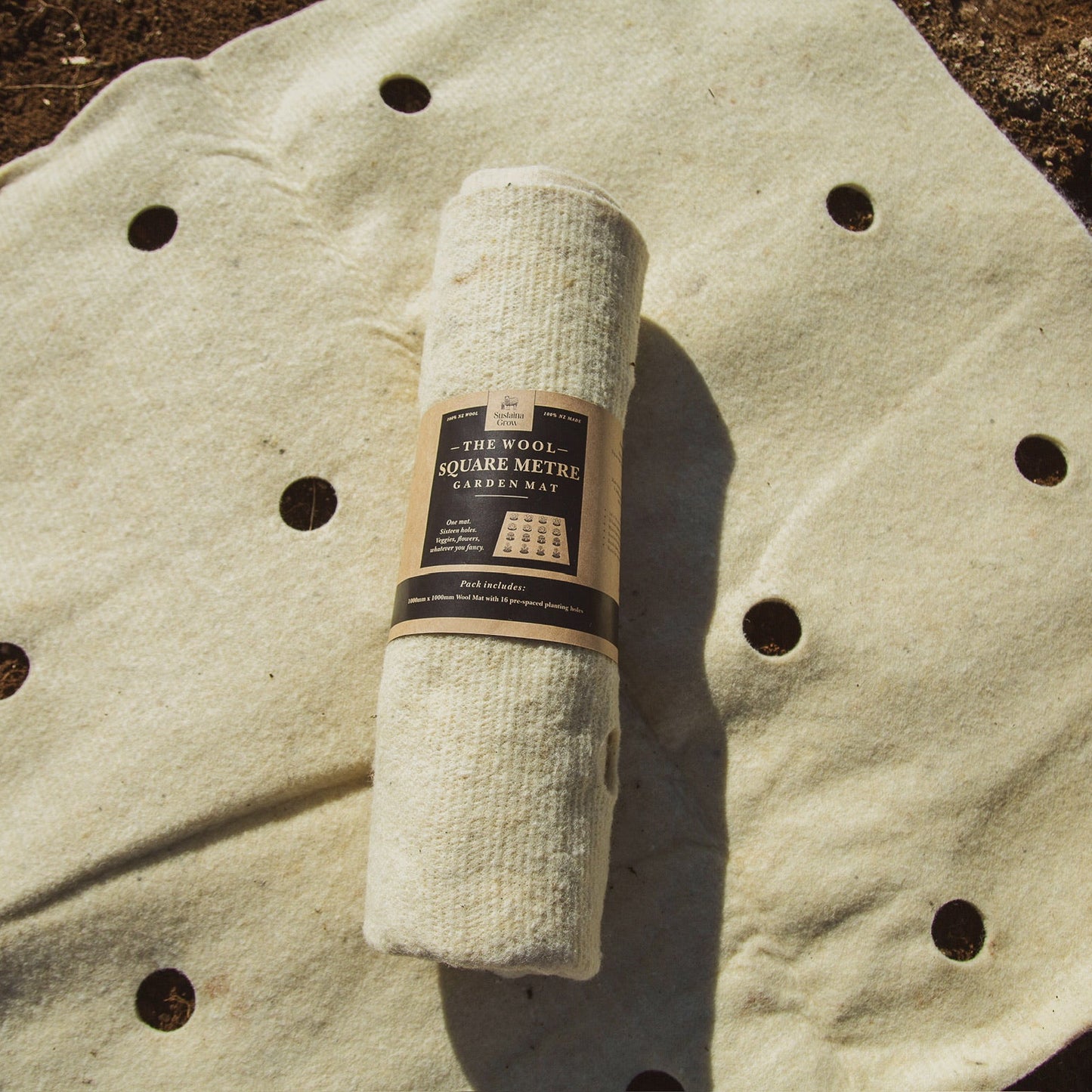 the wool square meter garden mat 