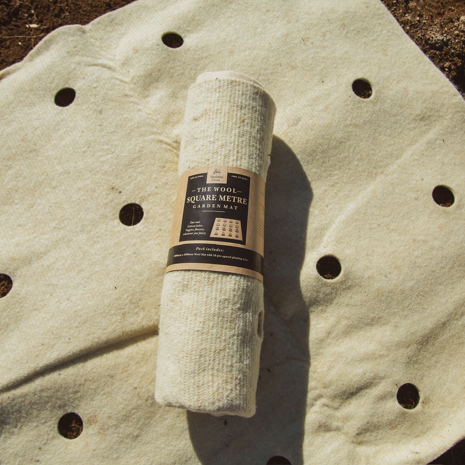 the wool square meter garden mat 